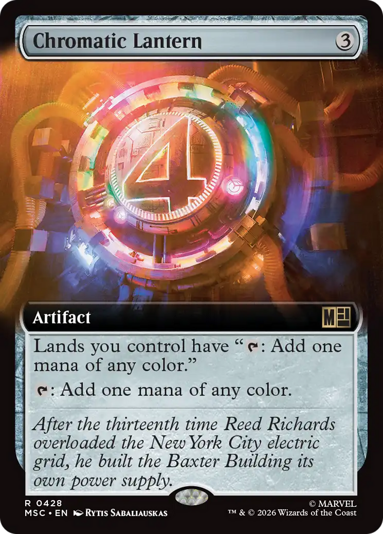 Chromatic Lantern (Extended Art) [Marvel Super Heroes Commander] | Cards and Coasters CA