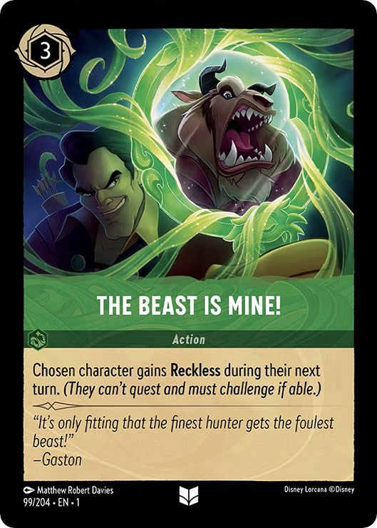 The Beast is Mine! (99/204) [The First Chapter] | Cards and Coasters CA