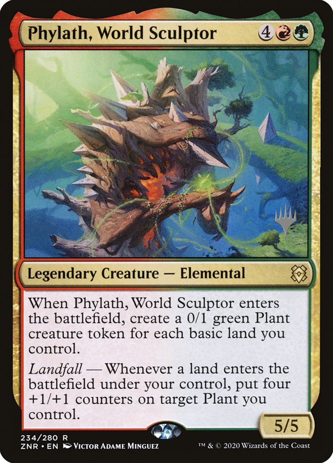 Phylath, World Sculptor (Promo Pack) [Zendikar Rising Promos] | Cards and Coasters CA