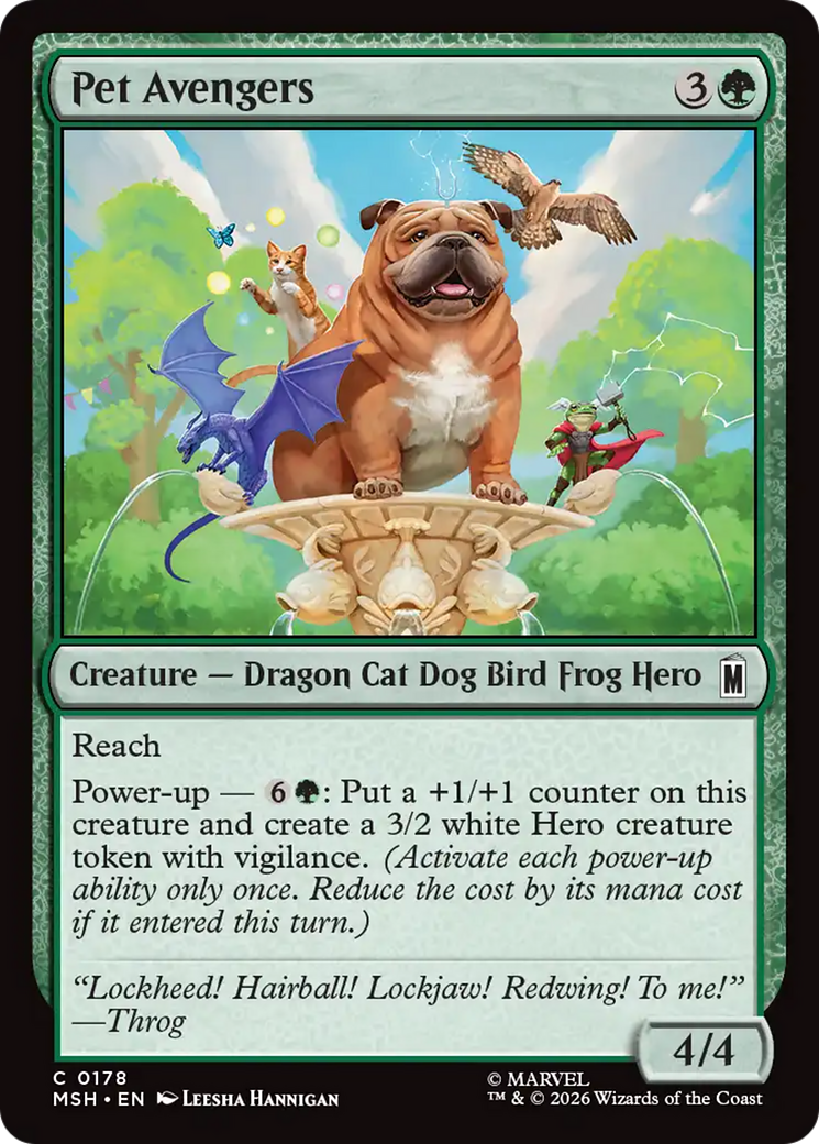 Pet Avengers [Marvel Super Heroes] | Cards and Coasters CA