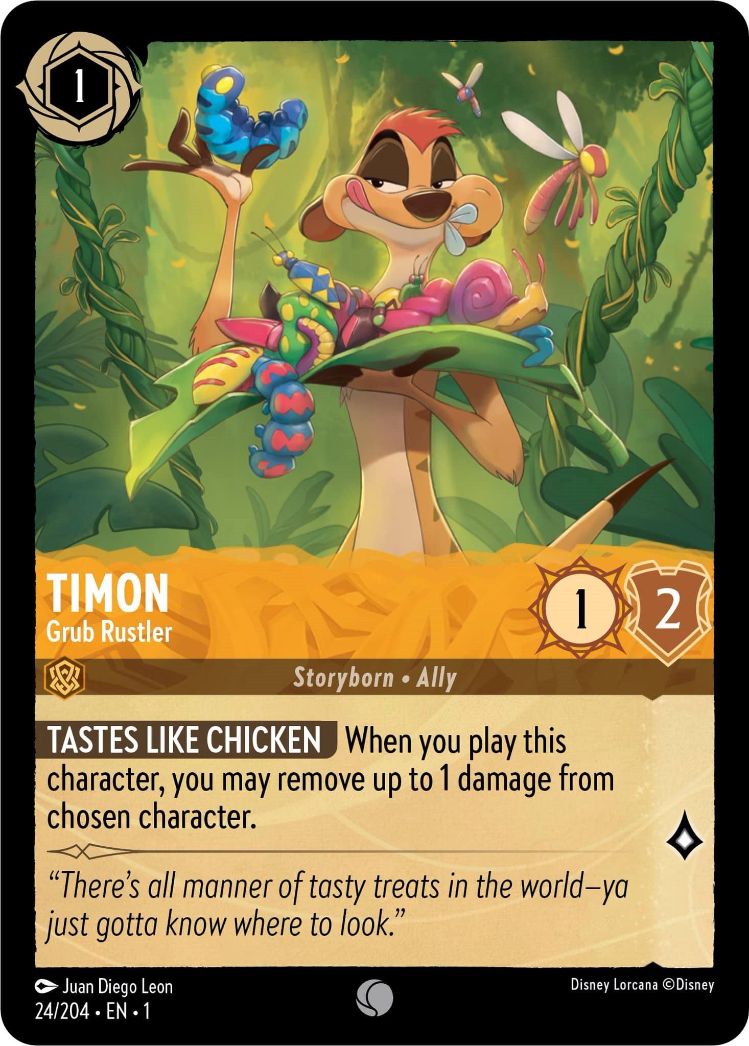 Timon - Grub Rustler (24/204) [The First Chapter] | Cards and Coasters CA