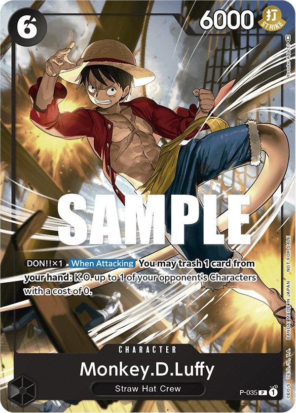 Monkey.D.Luffy (Pirates Party Vol. 3) [One Piece Promotion Cards] | Cards and Coasters CA