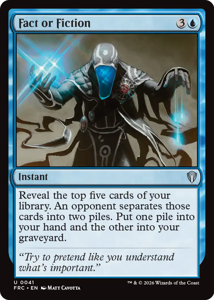 Fact or Fiction [Reality Fracture Commander] | Cards and Coasters CA