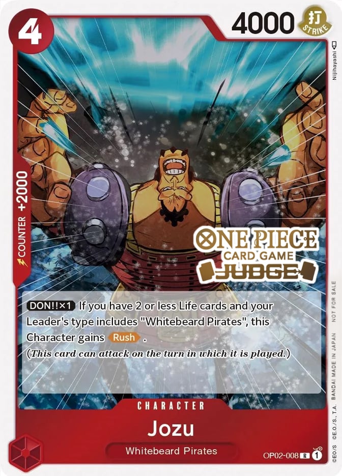 Jozu (Judge) [One Piece Promotion Cards] | Cards and Coasters CA