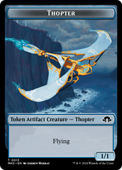 Phyrexian Germ // Thopter Double-Sided Token [Modern Horizons 3 Tokens] | Cards and Coasters CA