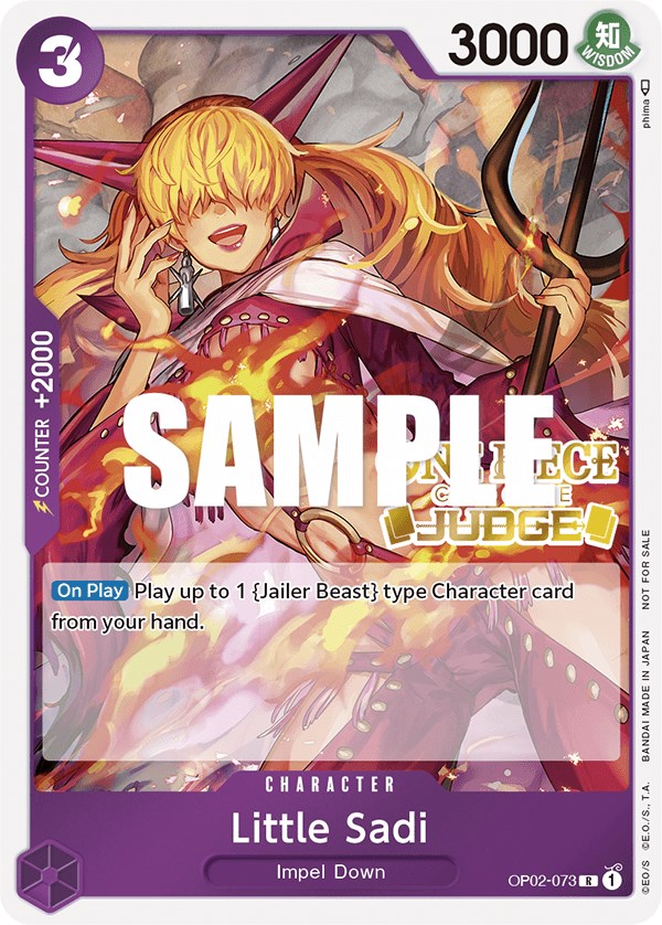 Little Sadi (Judge) [One Piece Promotion Cards] | Cards and Coasters CA