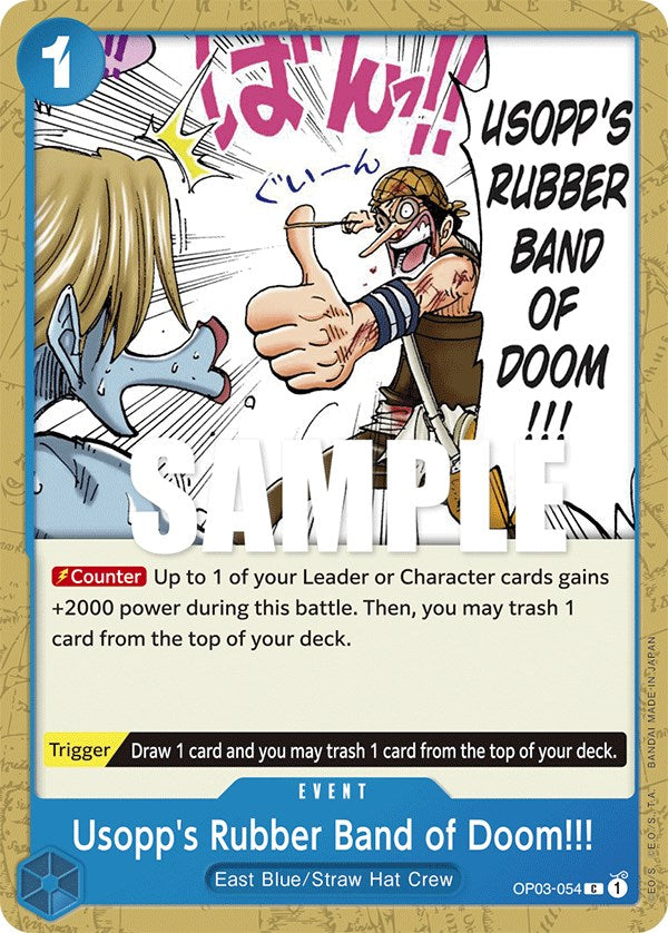 Usopp's Rubber Band of Doom!!! [Pillars of Strength] | Cards and Coasters CA