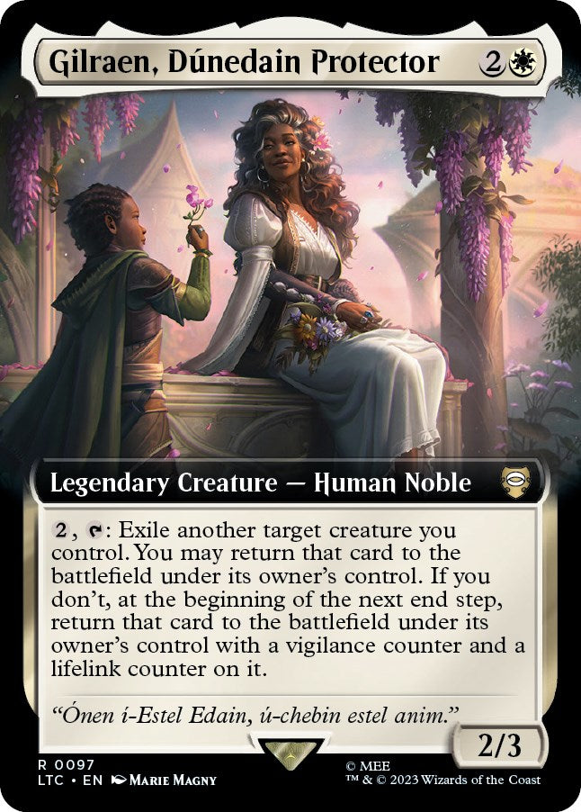Gilraen, Dunedain Protector (Extended Art) [The Lord of the Rings: Tales of Middle-Earth Commander] | Cards and Coasters CA