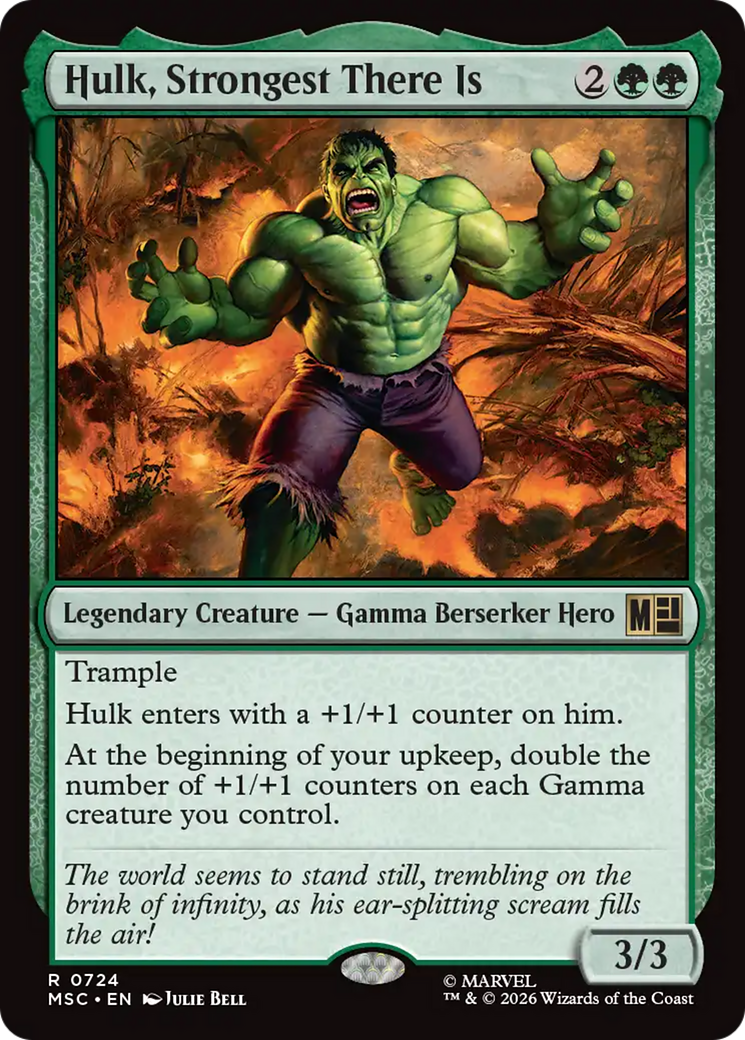 Hulk, Strongest There Is [Marvel Super Heroes Commander] | Cards and Coasters CA