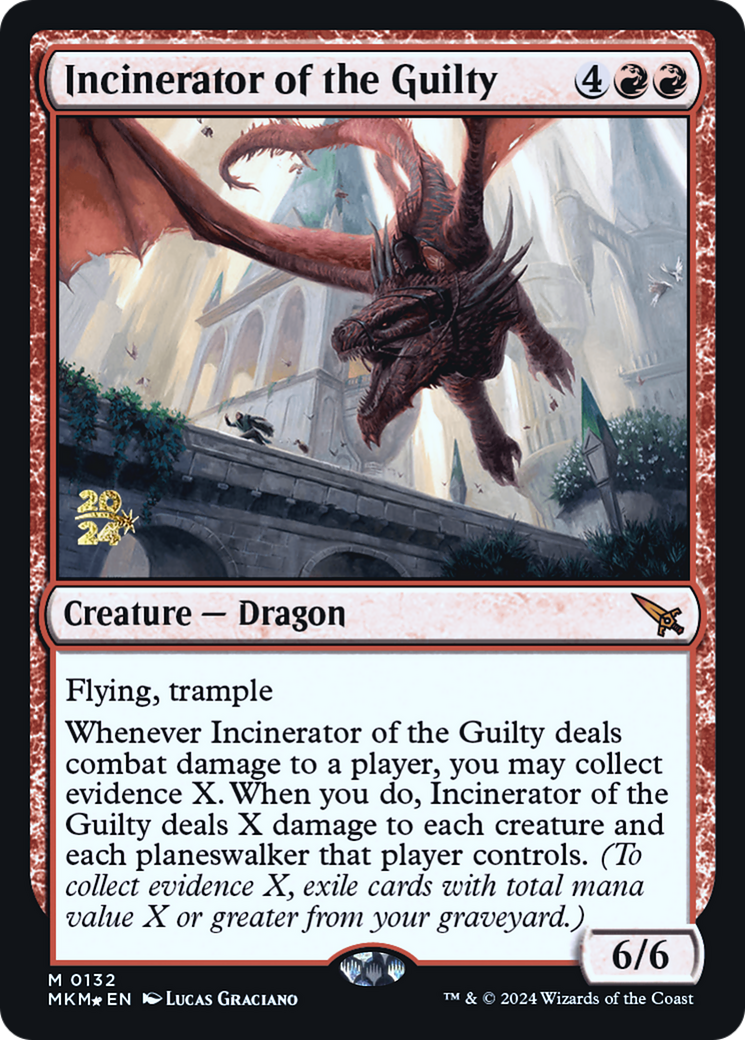 Incinerator of the Guilty [Murders at Karlov Manor Prerelease Promos] | Cards and Coasters CA