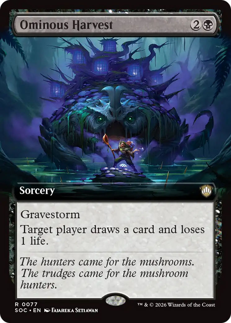 Ominous Harvest (Extended Art) [Secrets of Strixhaven Commander] | Cards and Coasters CA