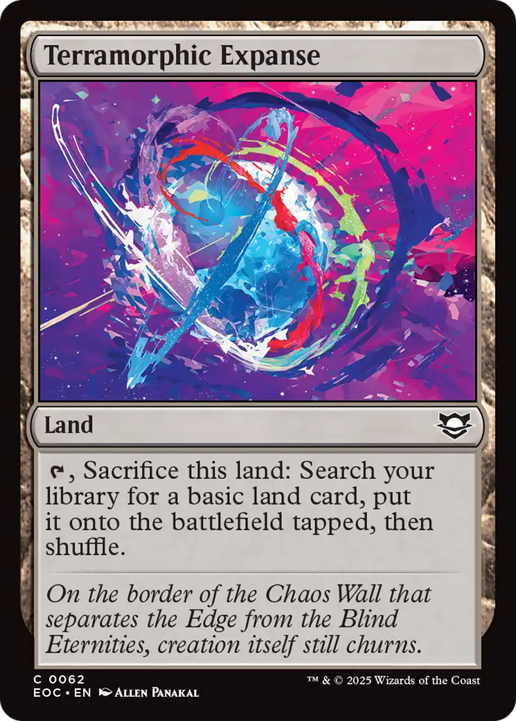 Terramorphic Expanse [Edge of Eternities Commander] | Cards and Coasters CA