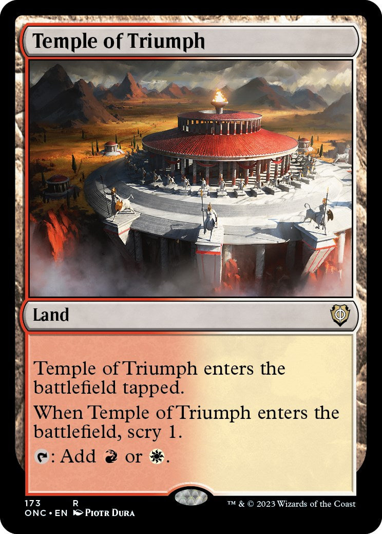 Temple of Triumph [Phyrexia: All Will Be One Commander] | Cards and Coasters CA