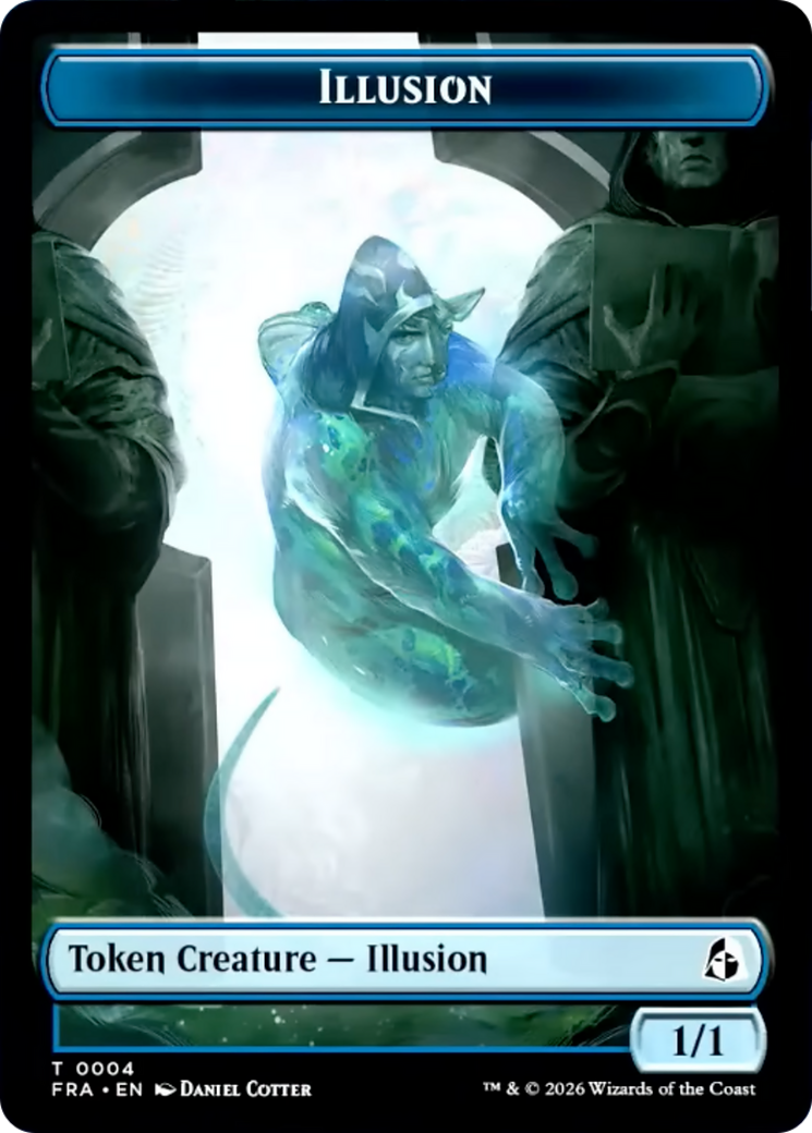 Illusion // Jace Double-Sided Token [Reality Fracture Tokens] | Cards and Coasters CA