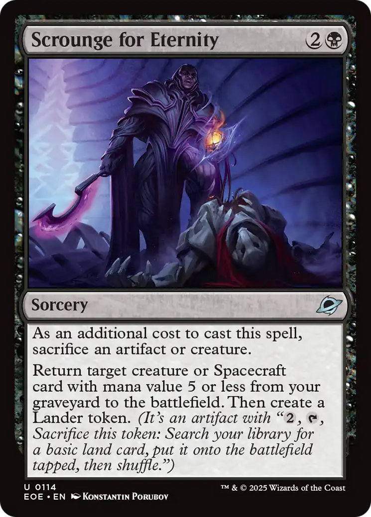 Scrounge for Eternity [Edge of Eternities] | Cards and Coasters CA