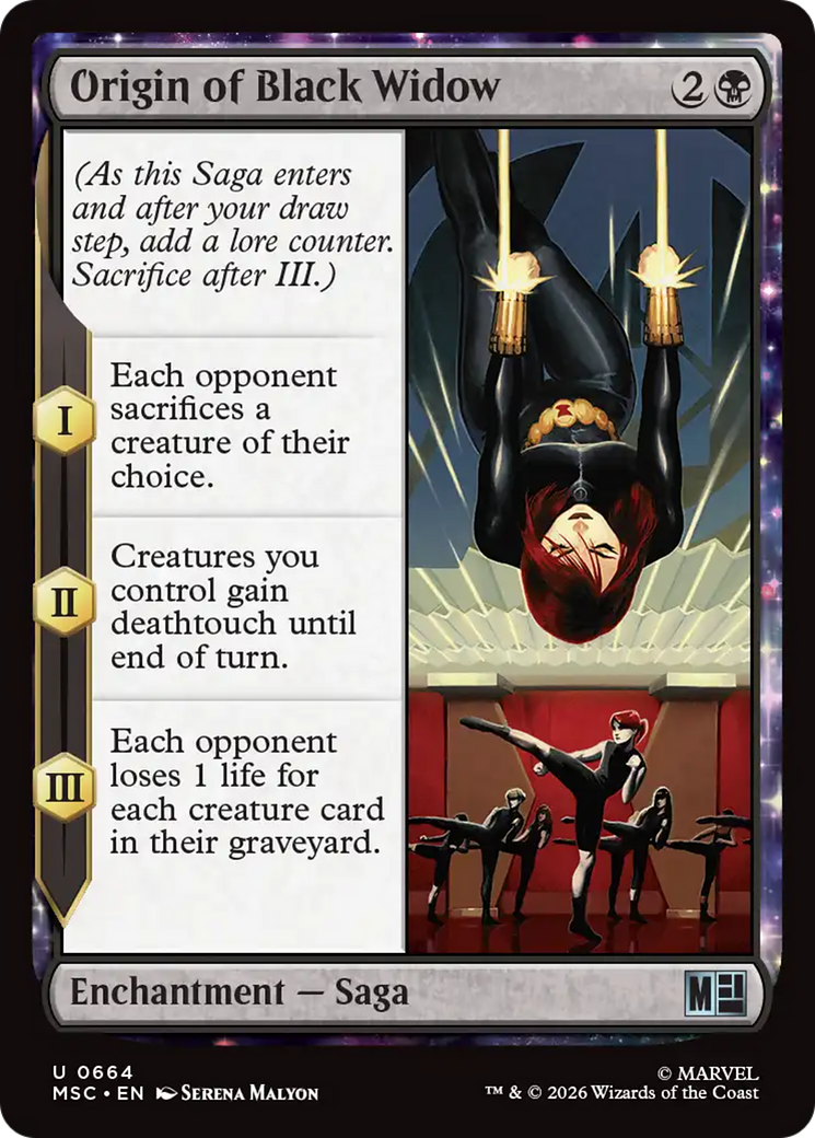 Origin of Black Widow [Marvel Super Heroes Commander] | Cards and Coasters CA