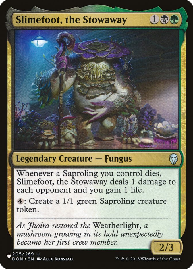 Slimefoot, the Stowaway [The List] | Cards and Coasters CA