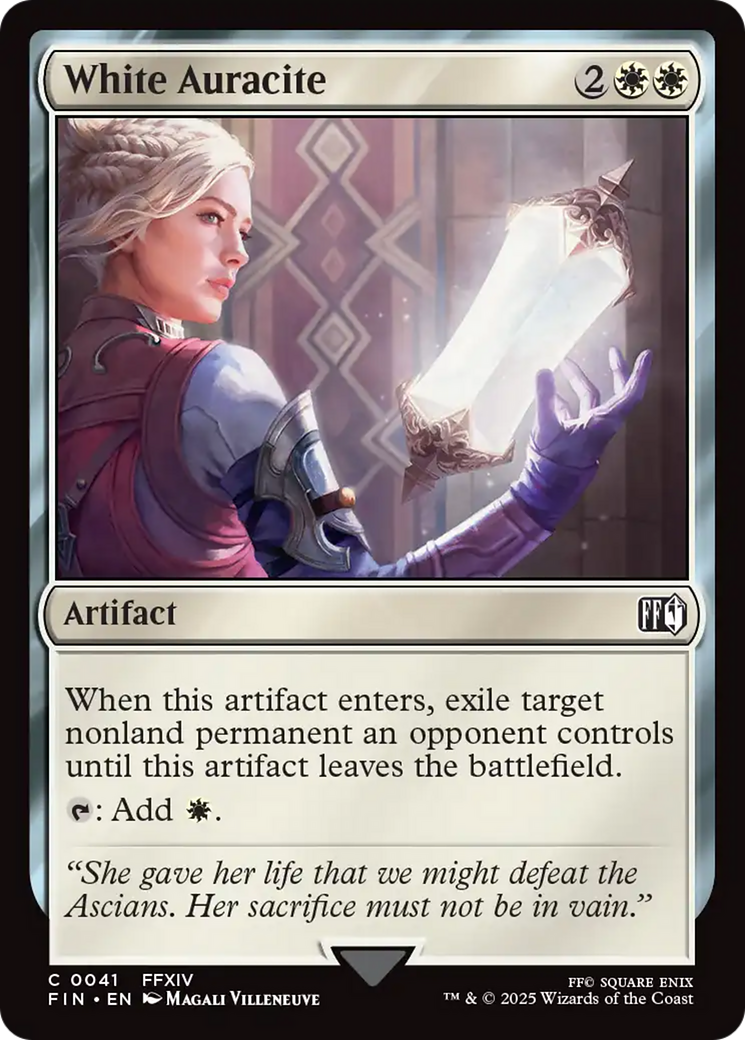 White Auracite [FINAL FANTASY] | Cards and Coasters CA