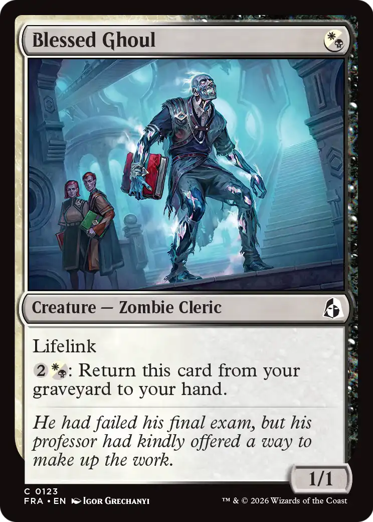 Blessed Ghoul [Reality Fracture] | Cards and Coasters CA
