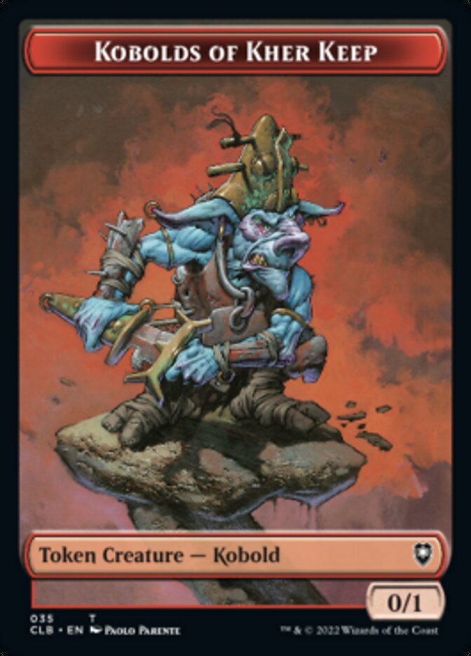 Kobolds of Kher Keep // Treasure Double-Sided Token [Commander Legends: Battle for Baldur's Gate Tokens] | Cards and Coasters CA