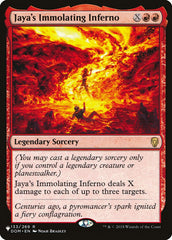 Jaya's Immolating Inferno [The List] | Cards and Coasters CA