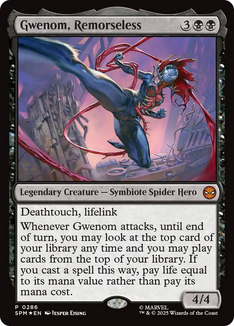 Gwenom, Remorseless [Marvel's Spider-Man Promos] | Cards and Coasters CA
