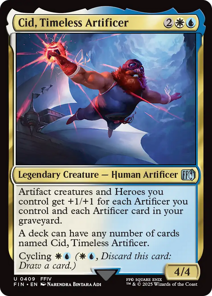 Cid, Timeless Artificer (0409) [FINAL FANTASY] | Cards and Coasters CA