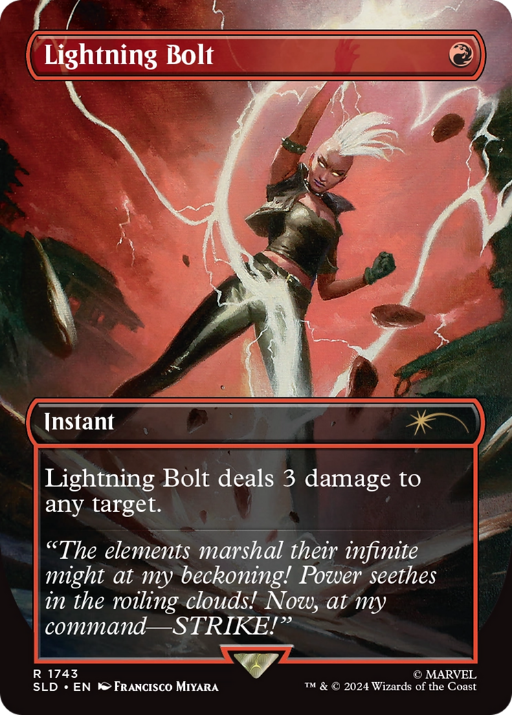 Lightning Bolt (1743) (Rainbow Foil) [Secret Lair Drop Series] | Cards and Coasters CA