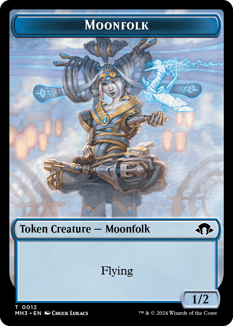 Moonfolk Token [Modern Horizons 3 Tokens] | Cards and Coasters CA