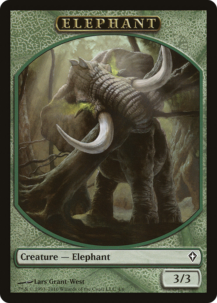 Angel // Elephant Double-Sided Token [Marvel Super Heroes Commander Tokens] | Cards and Coasters CA