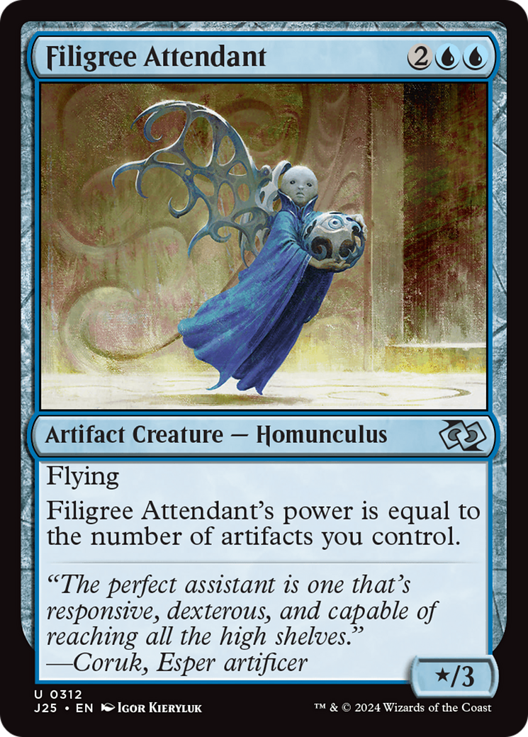 Filigree Attendant [Foundations Jumpstart] | Cards and Coasters CA