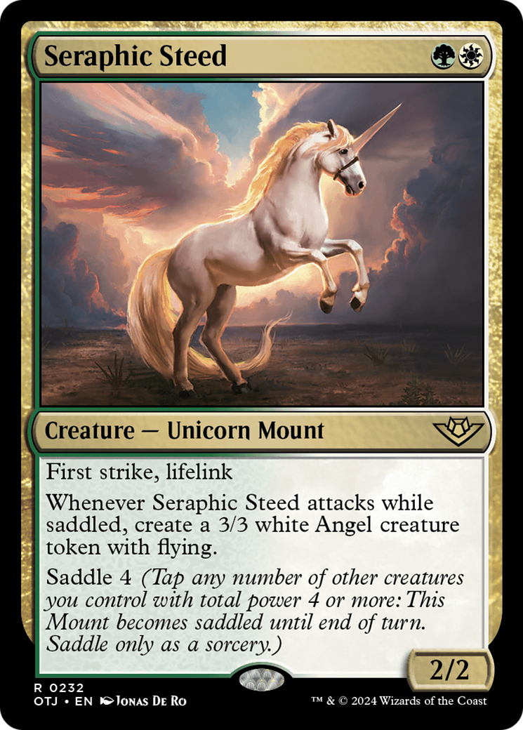 Seraphic Steed [Outlaws of Thunder Junction] | Cards and Coasters CA