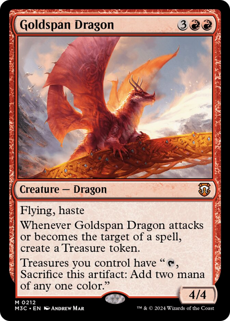 Goldspan Dragon [Modern Horizons 3 Commander] | Cards and Coasters CA