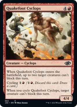 Quakefoot Cyclops [Jumpstart 2022] | Cards and Coasters CA