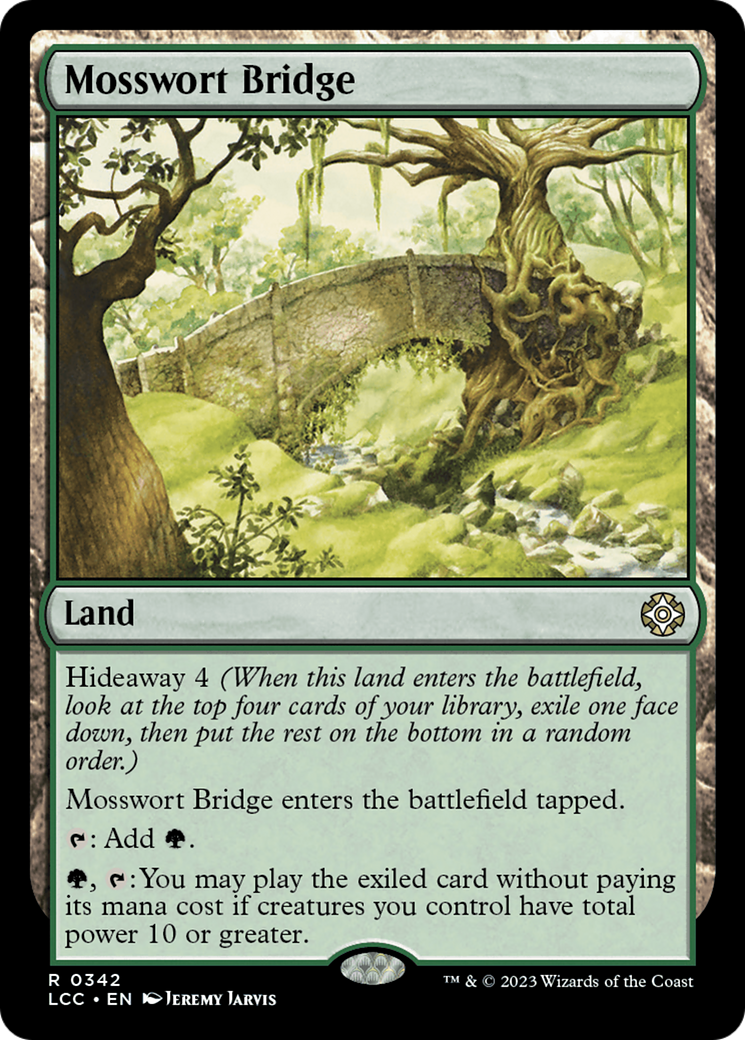 Mosswort Bridge [The Lost Caverns of Ixalan Commander] | Cards and Coasters CA