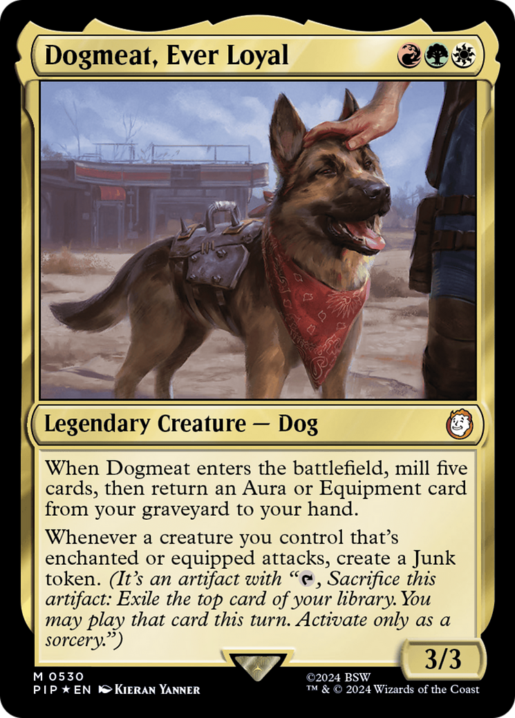 Dogmeat, Ever Loyal (Surge Foil) [Fallout] | Cards and Coasters CA