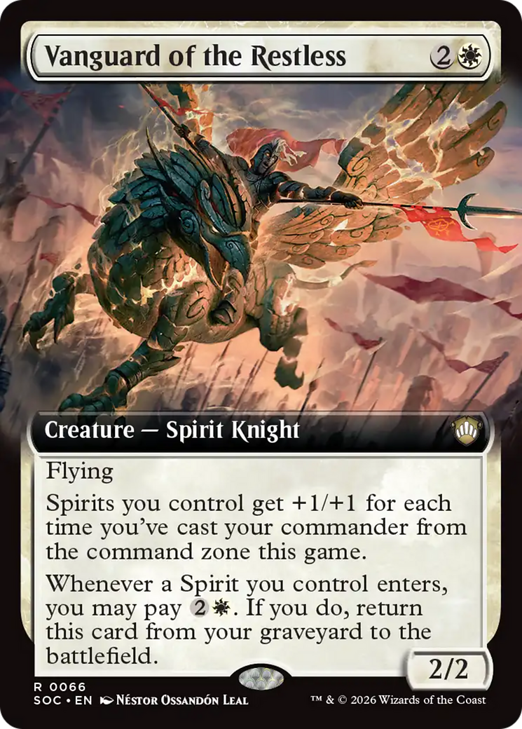 Vanguard of the Restless (Extended Art) [Secrets of Strixhaven Commander] | Cards and Coasters CA