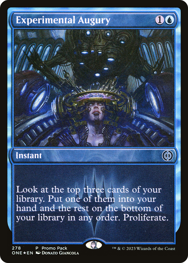 Experimental Augury (Promo Pack) [Phyrexia: All Will Be One Promos] | Cards and Coasters CA