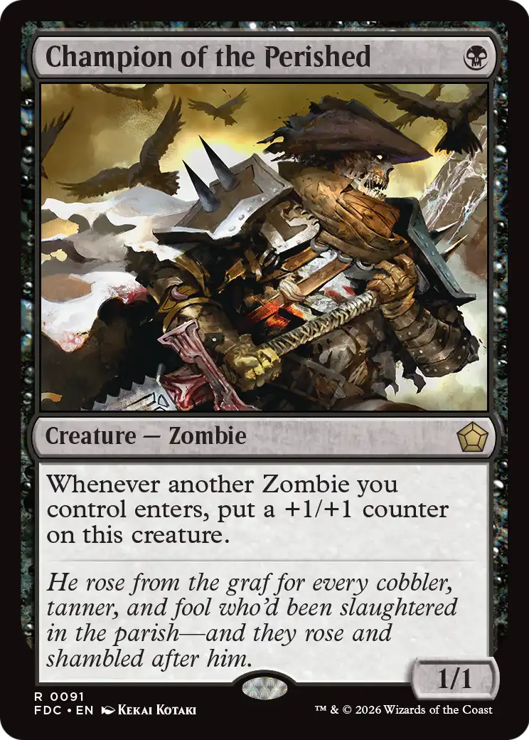 Champion of the Perished [Foundations Commander] | Cards and Coasters CA