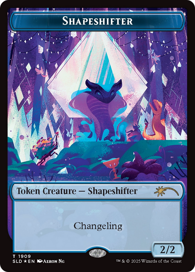 Shapeshifter Token (1909) (Double Rainbow Foil) [Secret Lair Drop Series] | Cards and Coasters CA