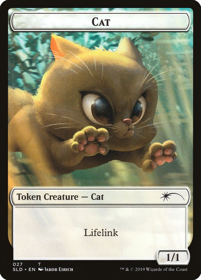 Cat (27) // Cat (28) Double-Sided Token [Secret Lair Drop Series] | Cards and Coasters CA