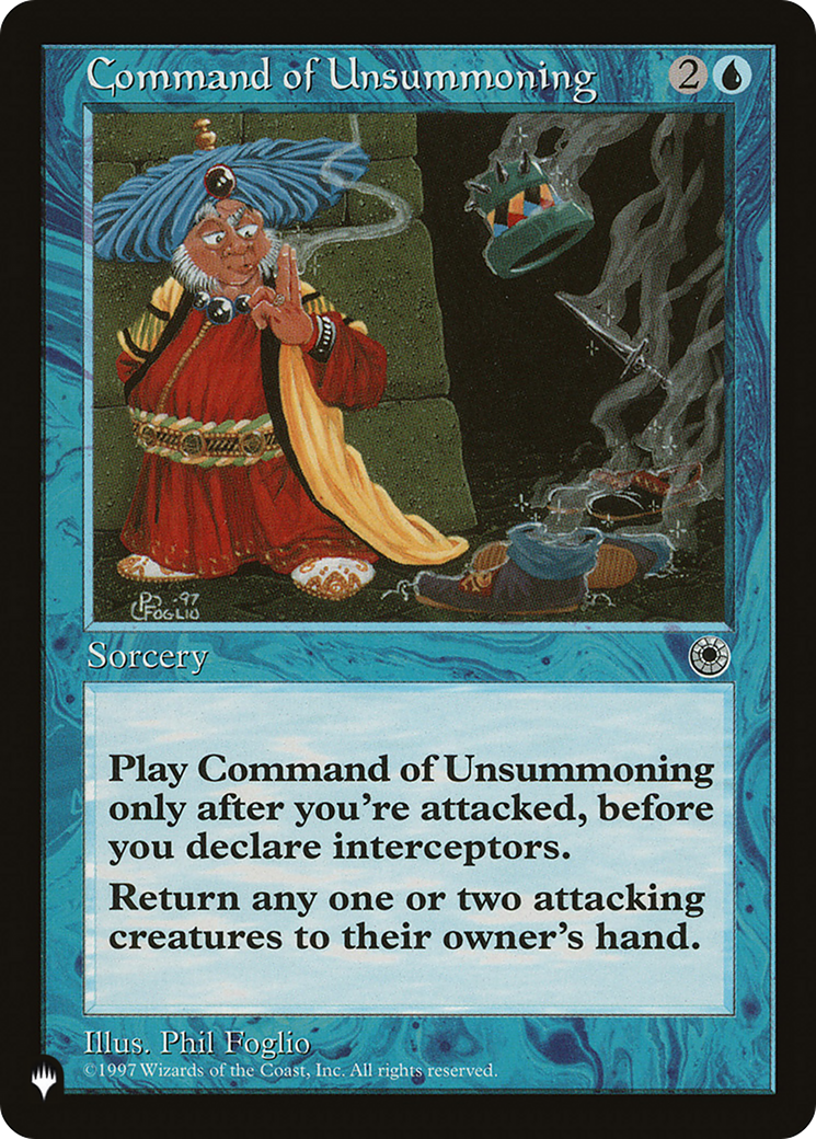 Command of Unsummoning [The List Reprints] | Cards and Coasters CA