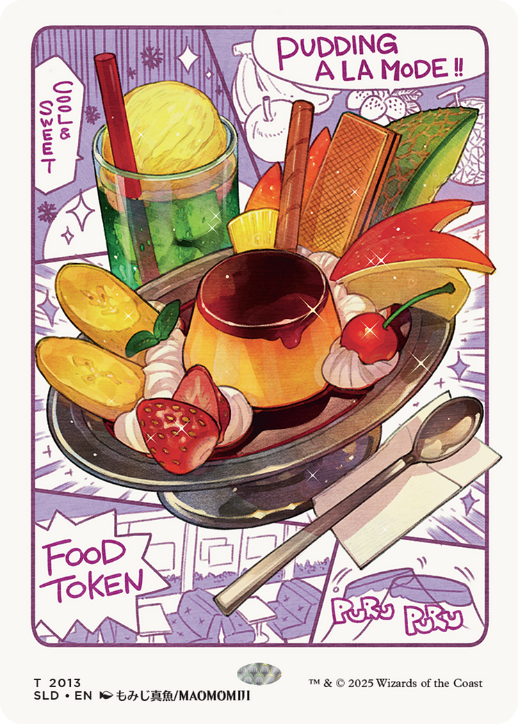Food Token (2013) (Rainbow Foil) [Secret Lair Drop Series] | Cards and Coasters CA