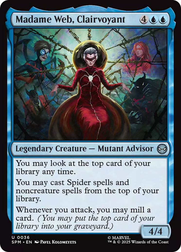 Madame Web, Clairvoyant [Marvel's Spider-Man] | Cards and Coasters CA