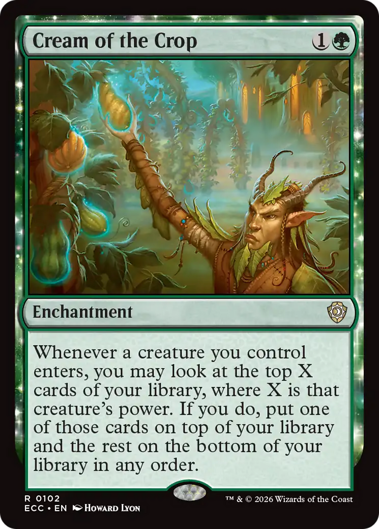 Cream of the Crop [Lorwyn Eclipsed Commander] | Cards and Coasters CA