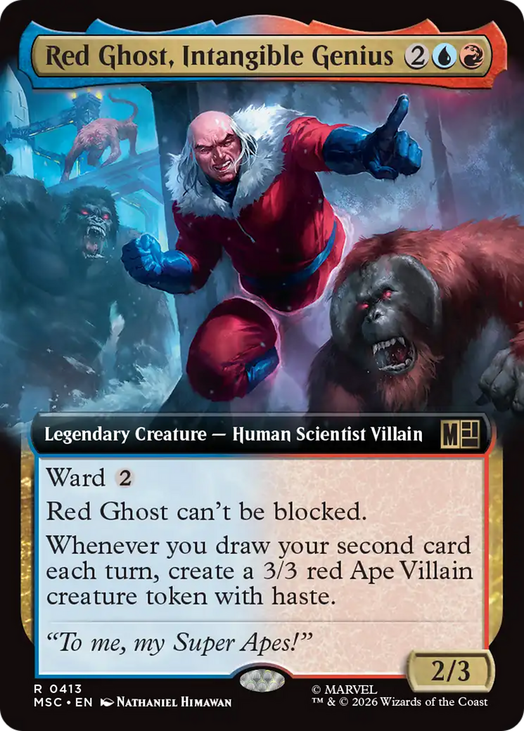 Red Ghost, Intangible Genius (Extended Art) [Marvel Super Heroes Commander] | Cards and Coasters CA