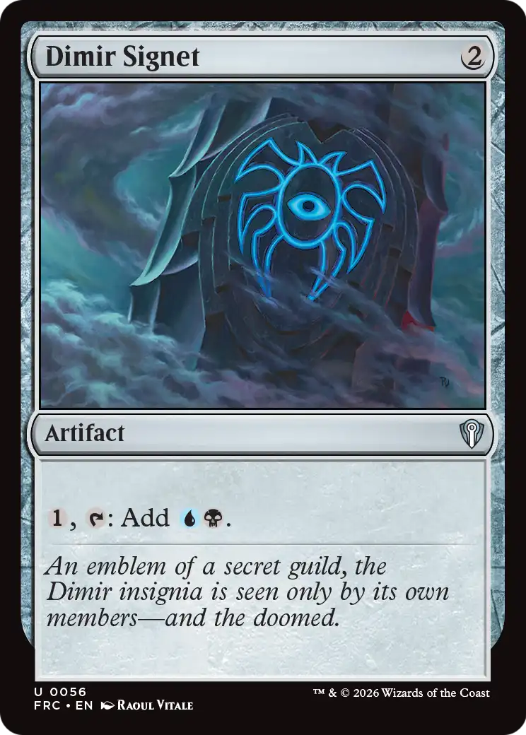 Dimir Signet [Reality Fracture Commander] | Cards and Coasters CA