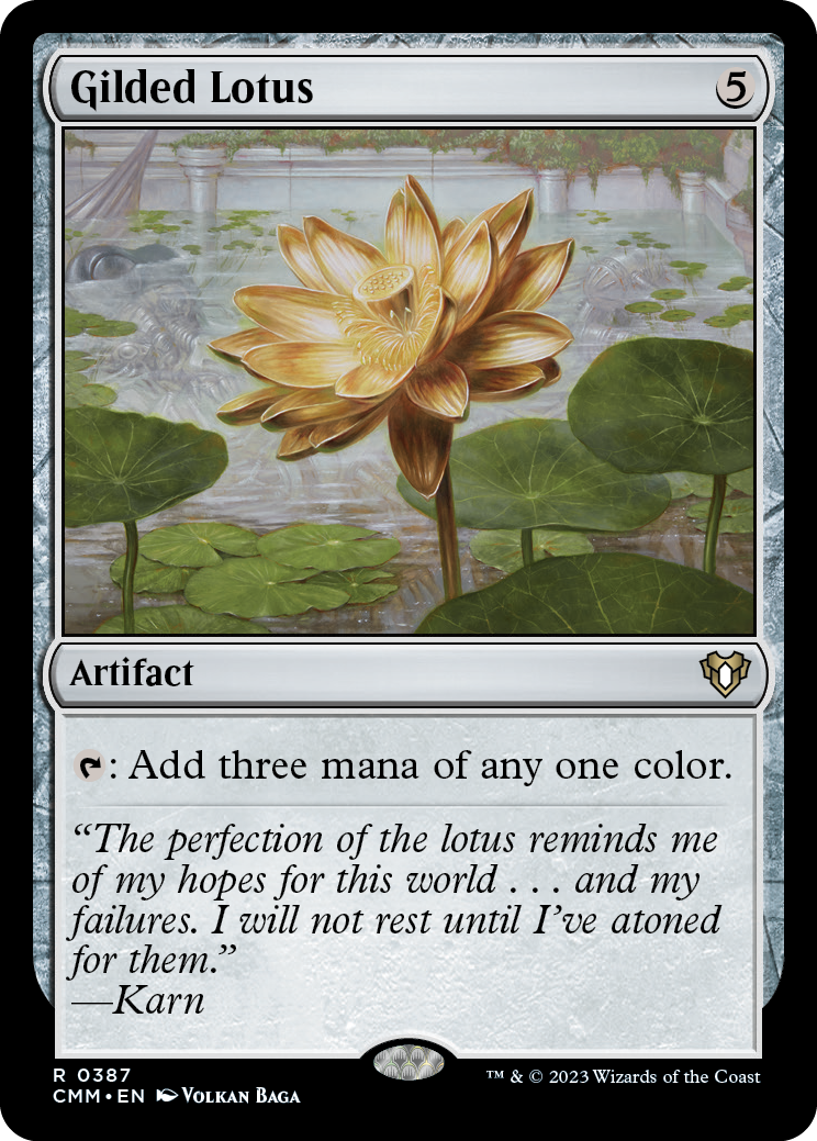 Gilded Lotus [Commander Masters] | Cards and Coasters CA