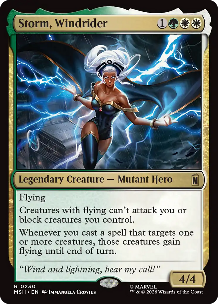 Storm, Windrider [Marvel Super Heroes] | Cards and Coasters CA
