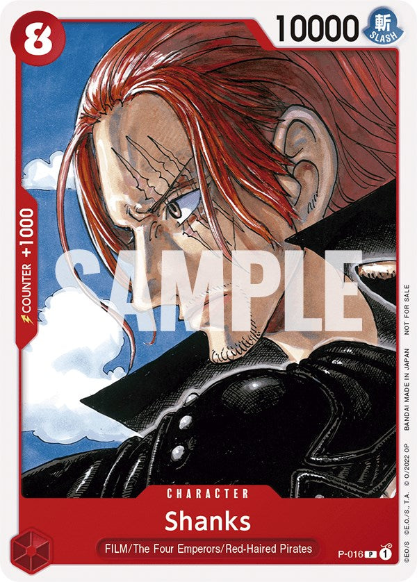 Shanks (One Piece Film Red) [One Piece Promotion Cards] | Cards and Coasters CA